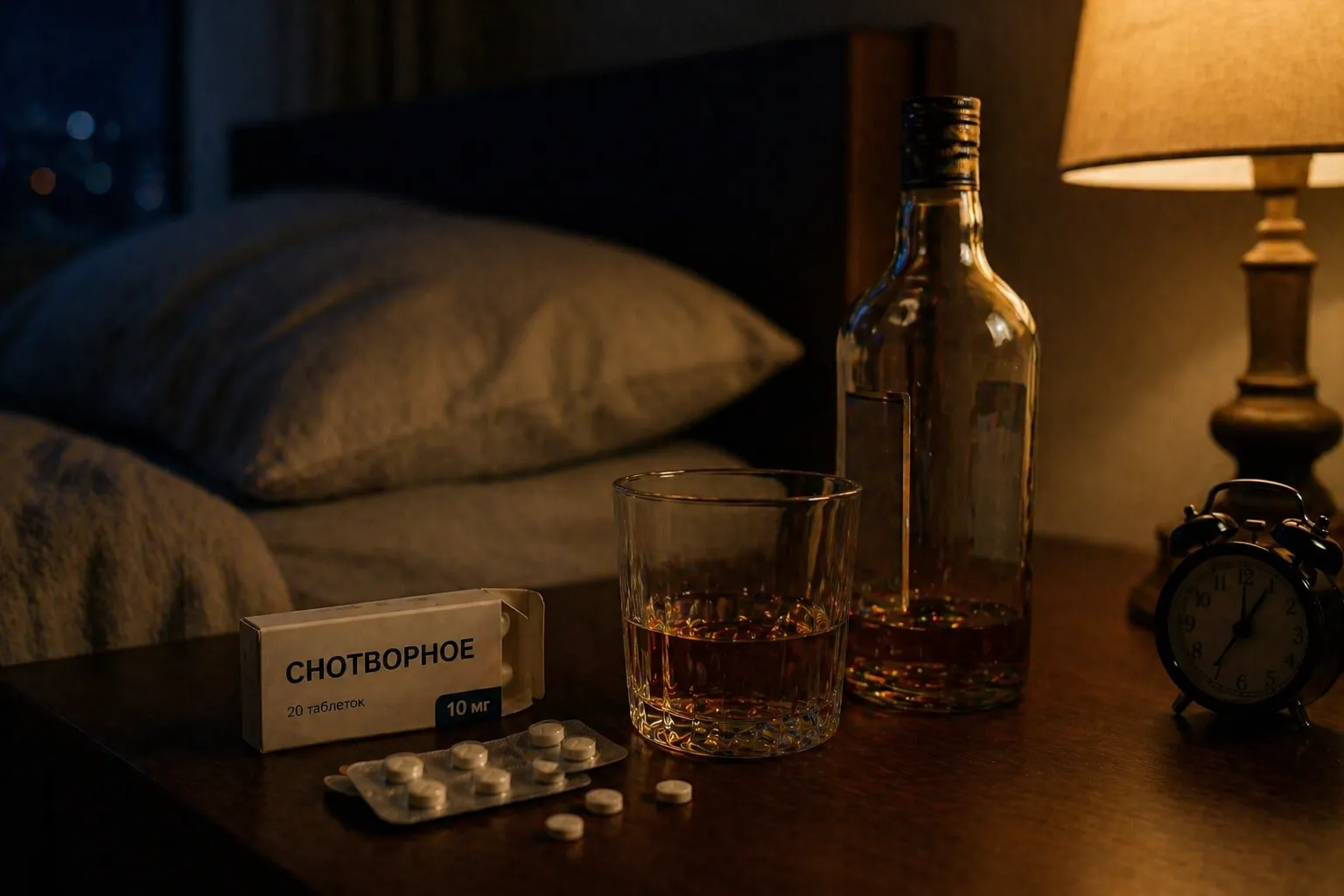Снотворное и алкоголь
